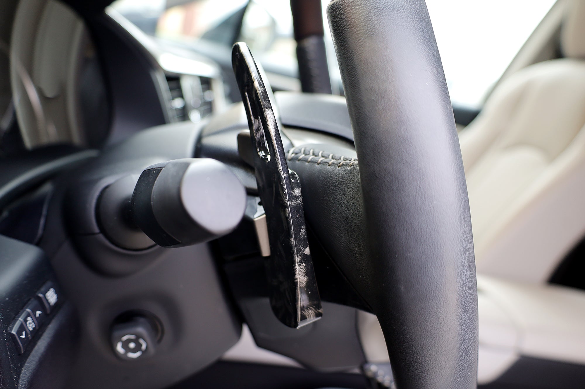 Premium Forged Carbon Fiber Steering Wheel Paddle Shifters - Compatible with Lexus GS350 RX350 - Racing Style Gear Shift Paddles for Enhanced Driving Performance (Sport Mode, Track Day, Performance Driving)
