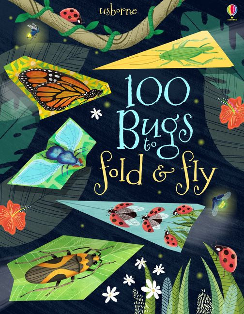 100 Bugs to Fold & Fly - DIY Origami Flying Insects Kit for Kids & Adults - Fun STEM Educational Activity for Classroom, Party & Outdoor Play