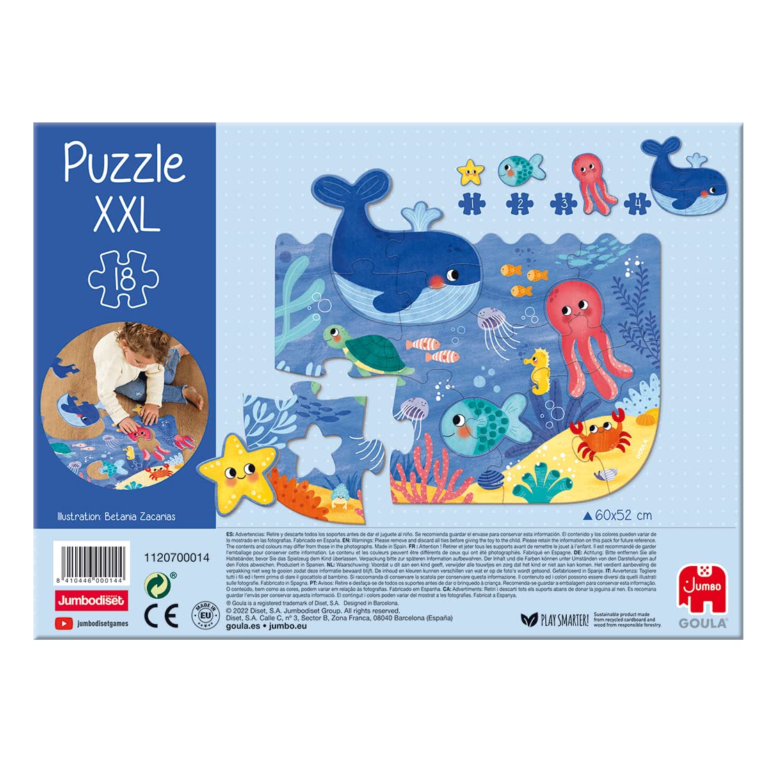 XXL Ocean Puzzle for Adults - 1000 Piece Jigsaw Puzzle with Vibrant Underwater Scenes - Perfect for Family Game Night, Stress Relief & Home Decor