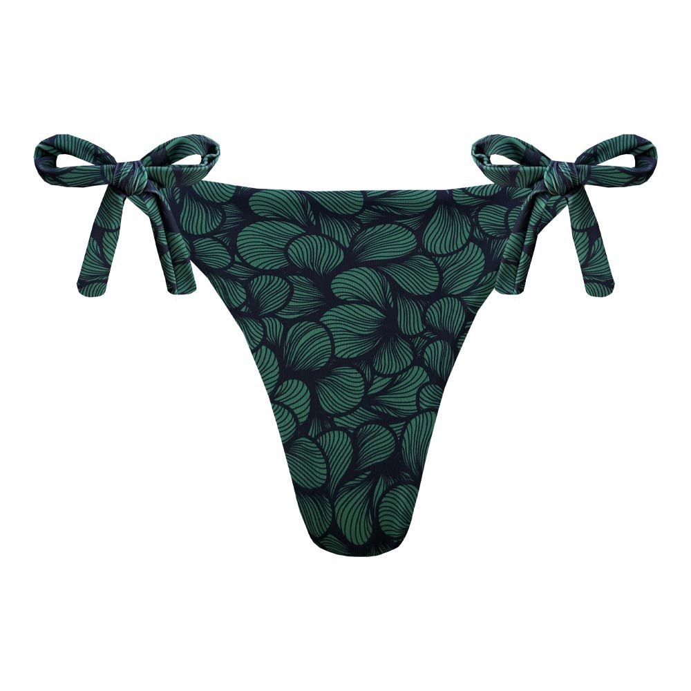 Brazilian Tie Side Scrunch Bikini Bottom - High Waisted Cheeky Swimwear for Women | Perfect for Beach Vacation, Pool Party & Summer Getaways