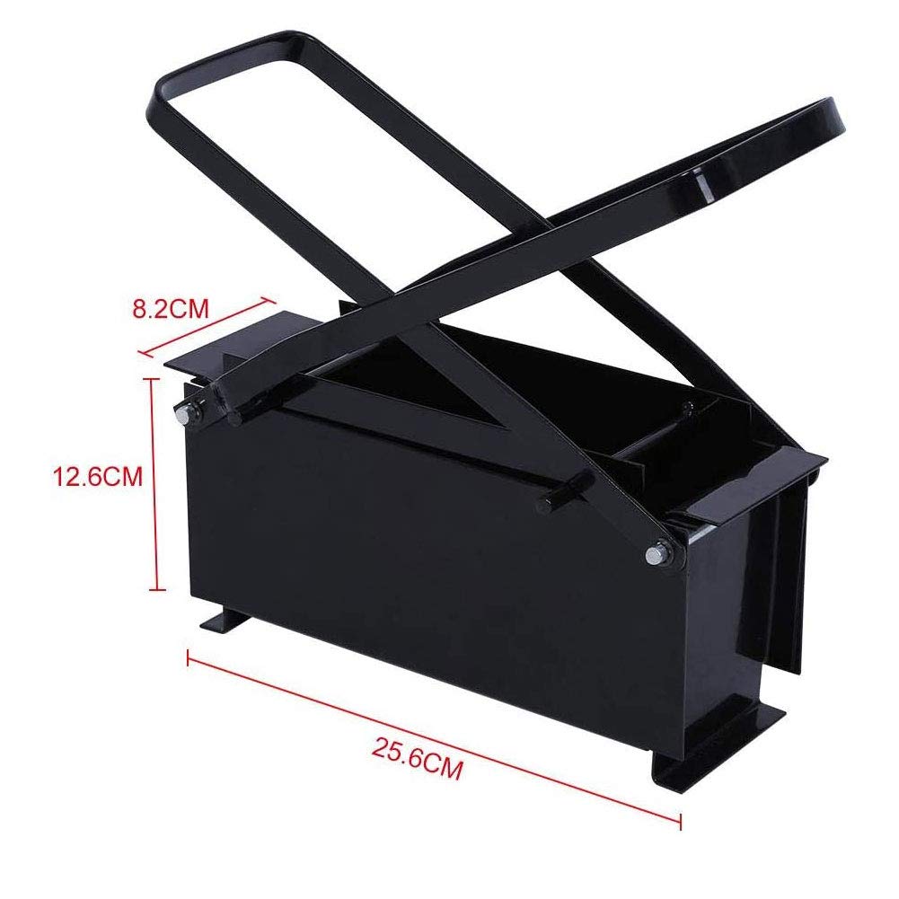 Eco-Friendly Briquette Maker | Heavy Duty Iron Paper Log Brick Press for Fireplace, Wood Stove & Camping | Efficient Heating Fuel Solution for Home & Outdoor Use
