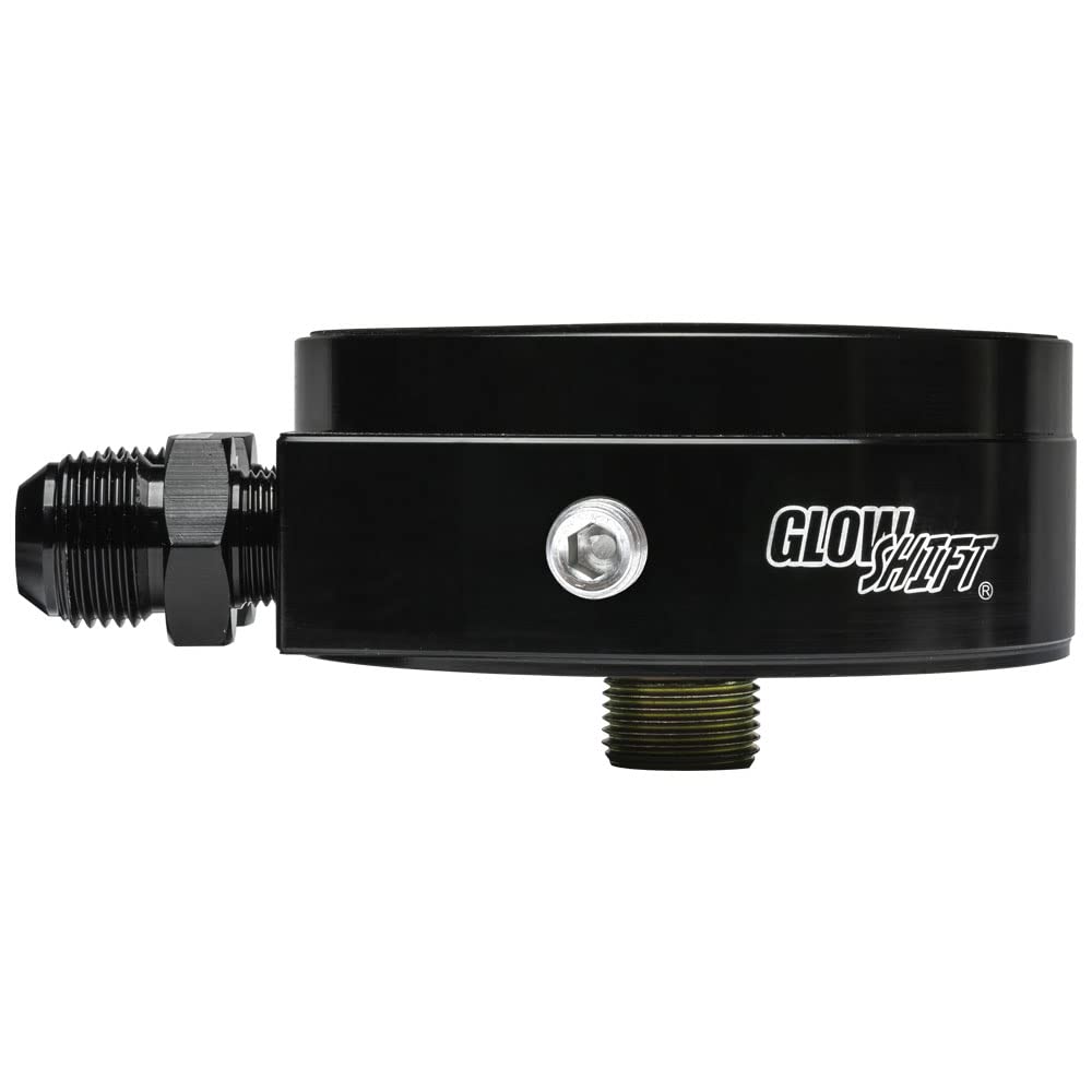 GlowShift Oil Cooler Sandwich Adapter for Chevy Small Block 305/350 - 13/16-16 Thread - Oil Pressure & Temperature Sensor Installation Kit with O-Ring, Port Plugs & Oil Line Fittings - Perfect for Performance Upgrades & Engine Protection