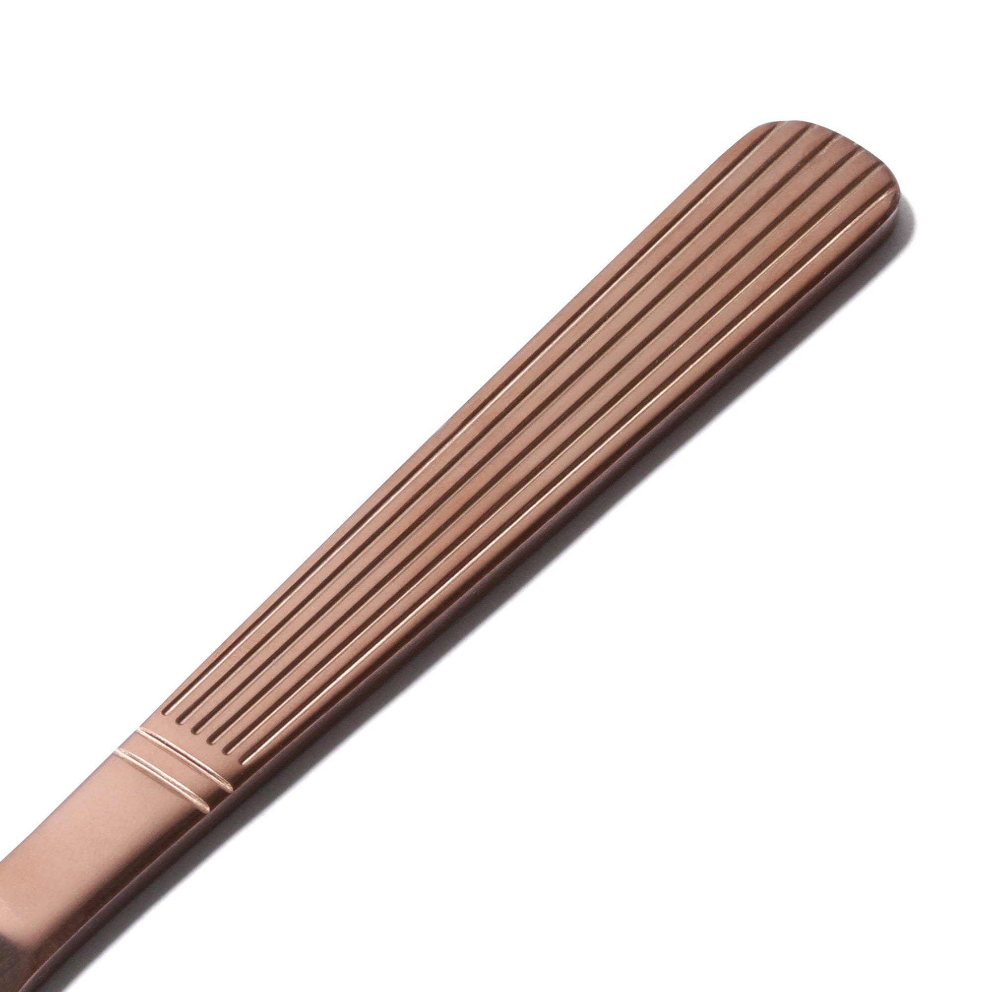 10-Piece Stainless Steel & Copper Cutlery Set - Elegant Flatware for Dining, Gifts, and Home Decor