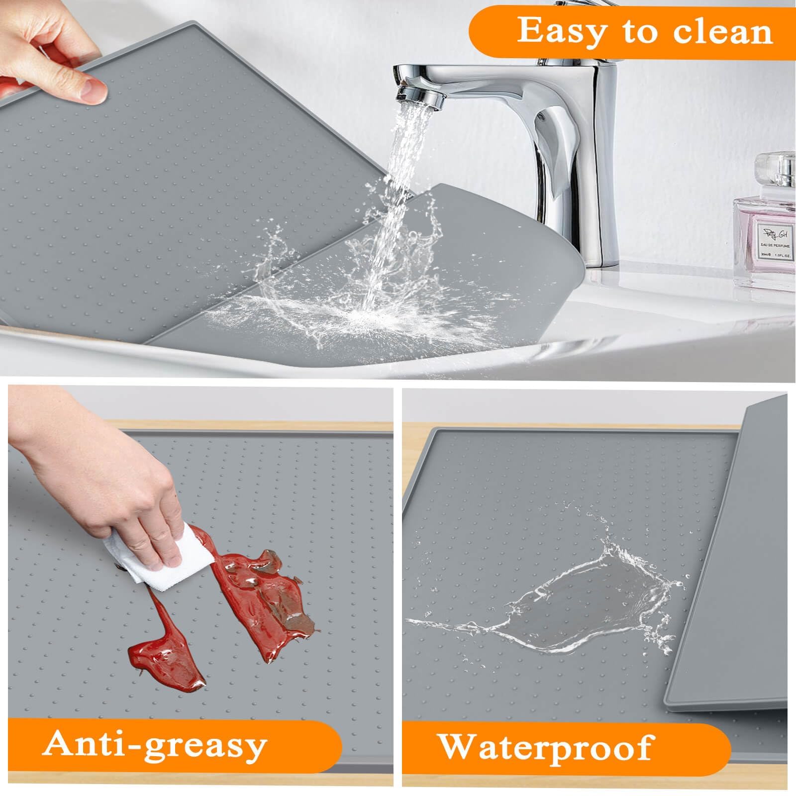 Premium Non-Slip Silicone Ice Maker Mat with Dots - 19