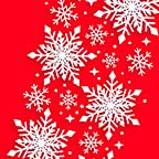 Snow Flakes Red