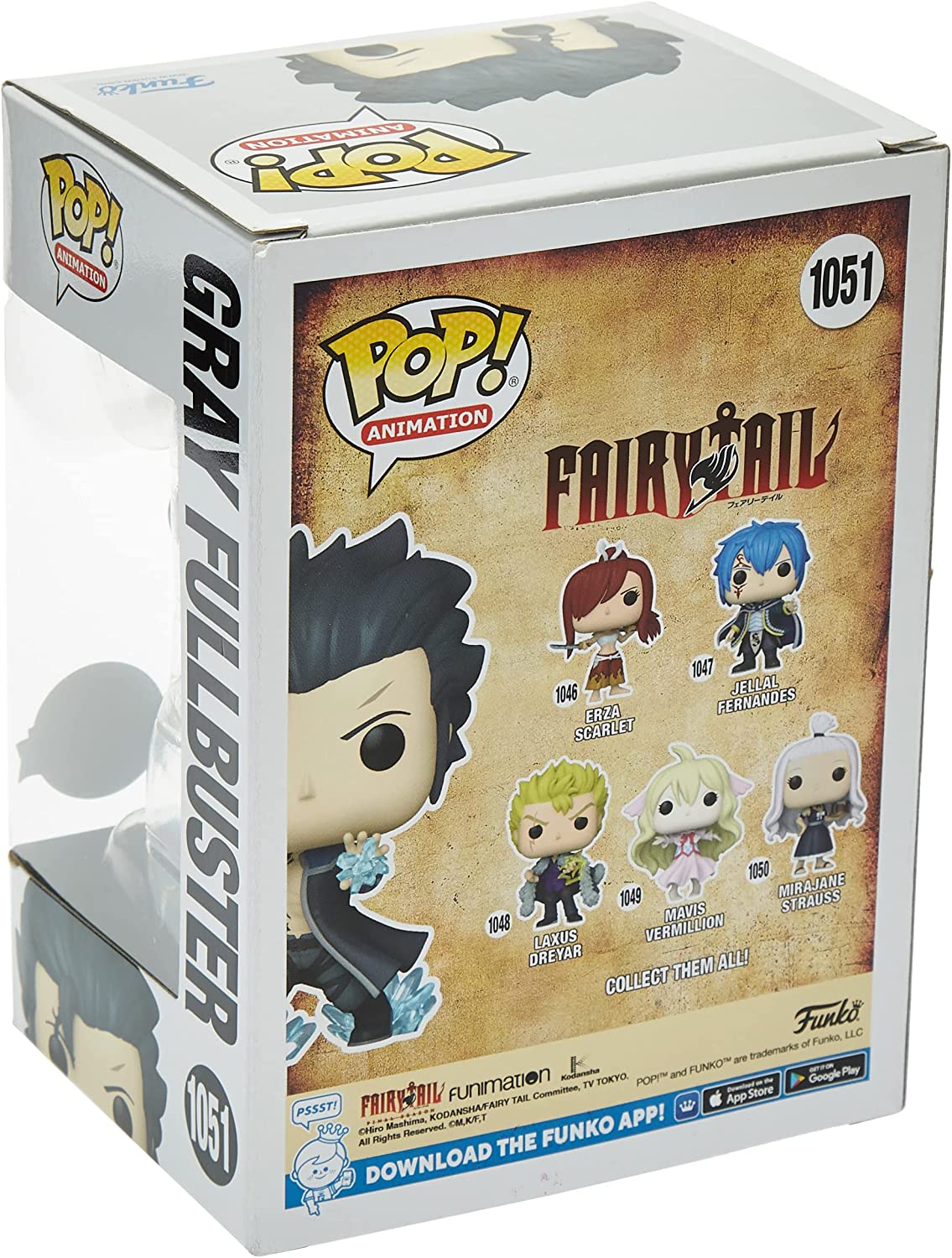 Fairy Tail Gray Fullbuster Devil Slayer Action Figure - FYE Exclusive #1051 Collectible Anime Toy for Fans, Gift for Anime Lovers | Display for Home, Office, or Anime Collections
