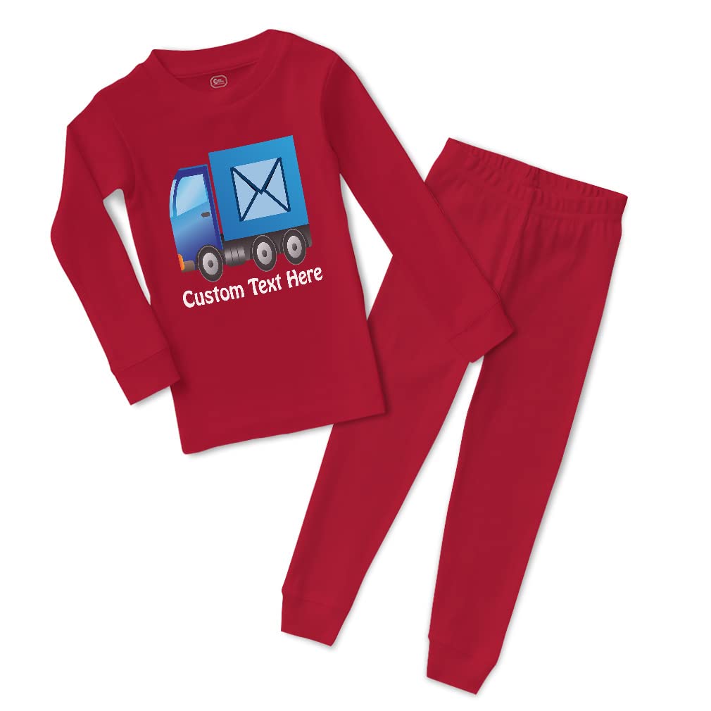 Custom Boys & Girls Cotton Toddler Pajamas - Cute Truck & Car Print Sleepwear - Soft & Snug Fit for 1-3 Years Old - Perfect for Bedtime, Playtime & Family Photos