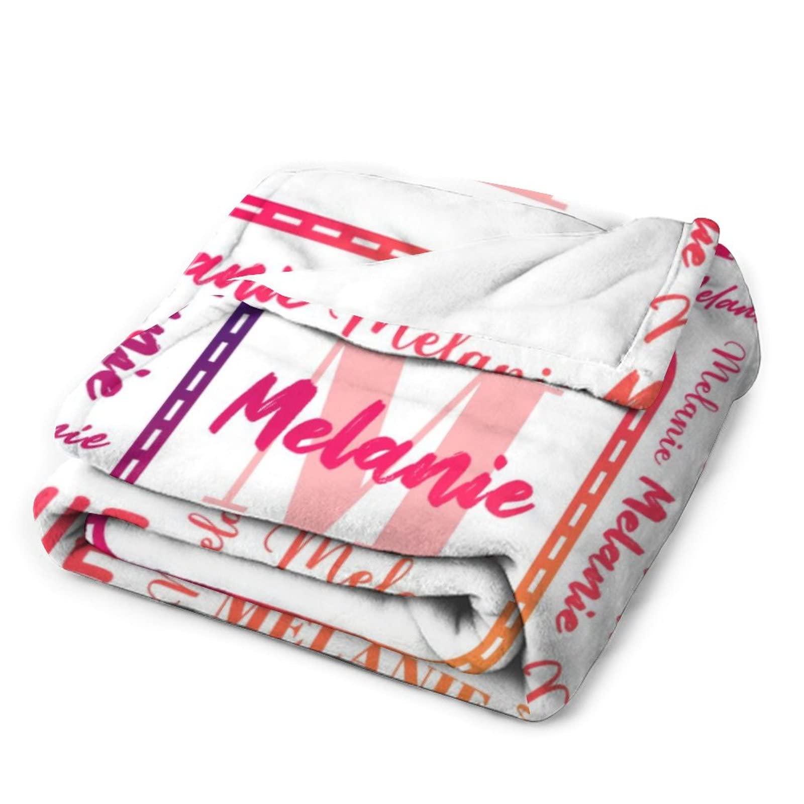 Personalized Baby Blankets for Boys & Girls - Custom Name Throw Blankets for Kids & Adults - 30