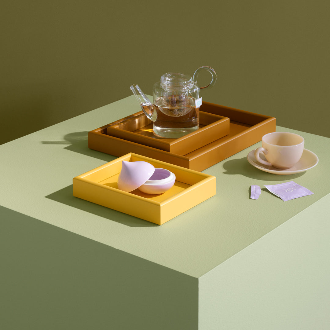 Peter J Lassen Arrange Tray - Handcrafted Wooden Serving Tray with Montana-Inspired Design | Perfect for Coffee Table Decor, Breakfast in Bed, and Rustic Home Accessories