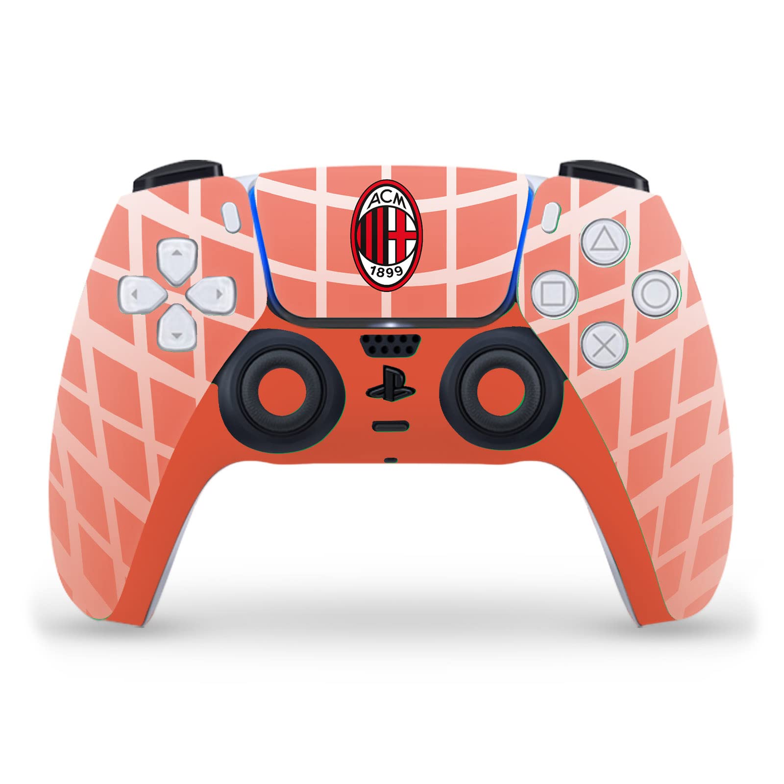 Official AC Milan Away 2020/21 Crest Vinyl Gaming Skin Sticker Compatible with Sony PlayStation 5 PS5 Slim & Digital Edition Console & DualSense Controller - Durable Protection for Gamers, Perfect for Football Fans and Gaming Enthusiasts