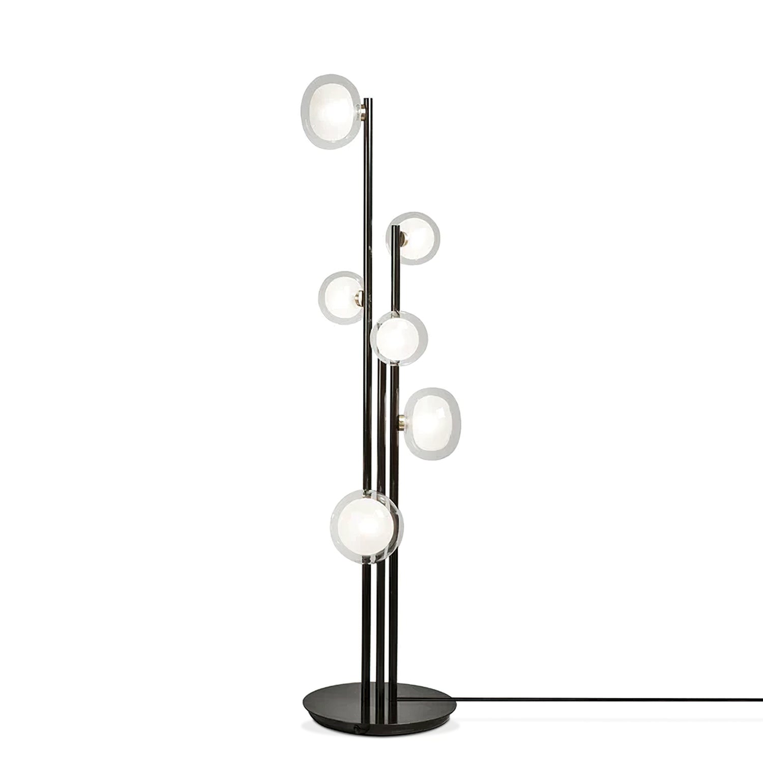 Nabila Modern Floor Lamp - Adjustable LED Standing Light for Living Room, Bedroom & Office - Warm White & Cool White Dimmable Lighting - Perfect for Reading, Relaxing & Decorating
