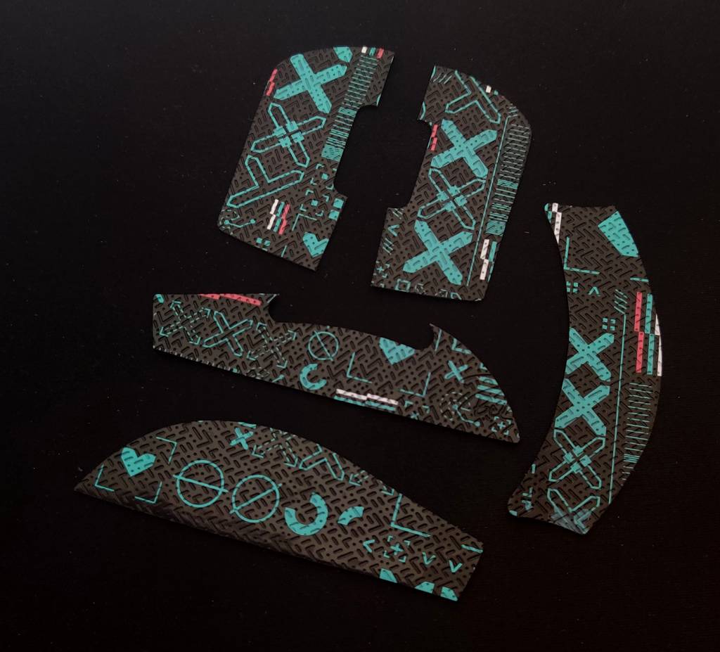 BT.L Ergonomic Mouse Grip for Logitech G Pro X Superlight & Superlight 2 - YHG Blue Non-Slip Gaming Grip Tape - Perfect for FPS, MOBA & Esports Gaming