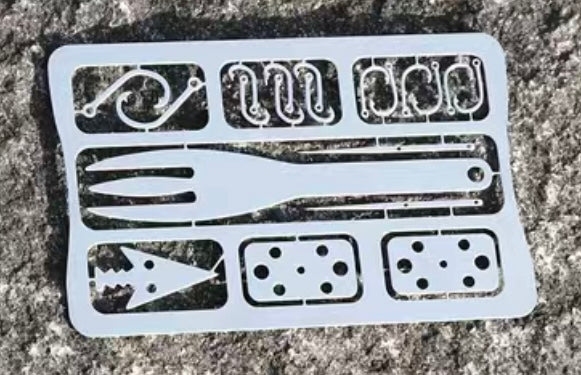 EDC Survival Card - Multi-Tool Credit Card for Outdoor Adventures, Camping & Emergency Preparedness | Compact & Durable Everyday Carry Gear