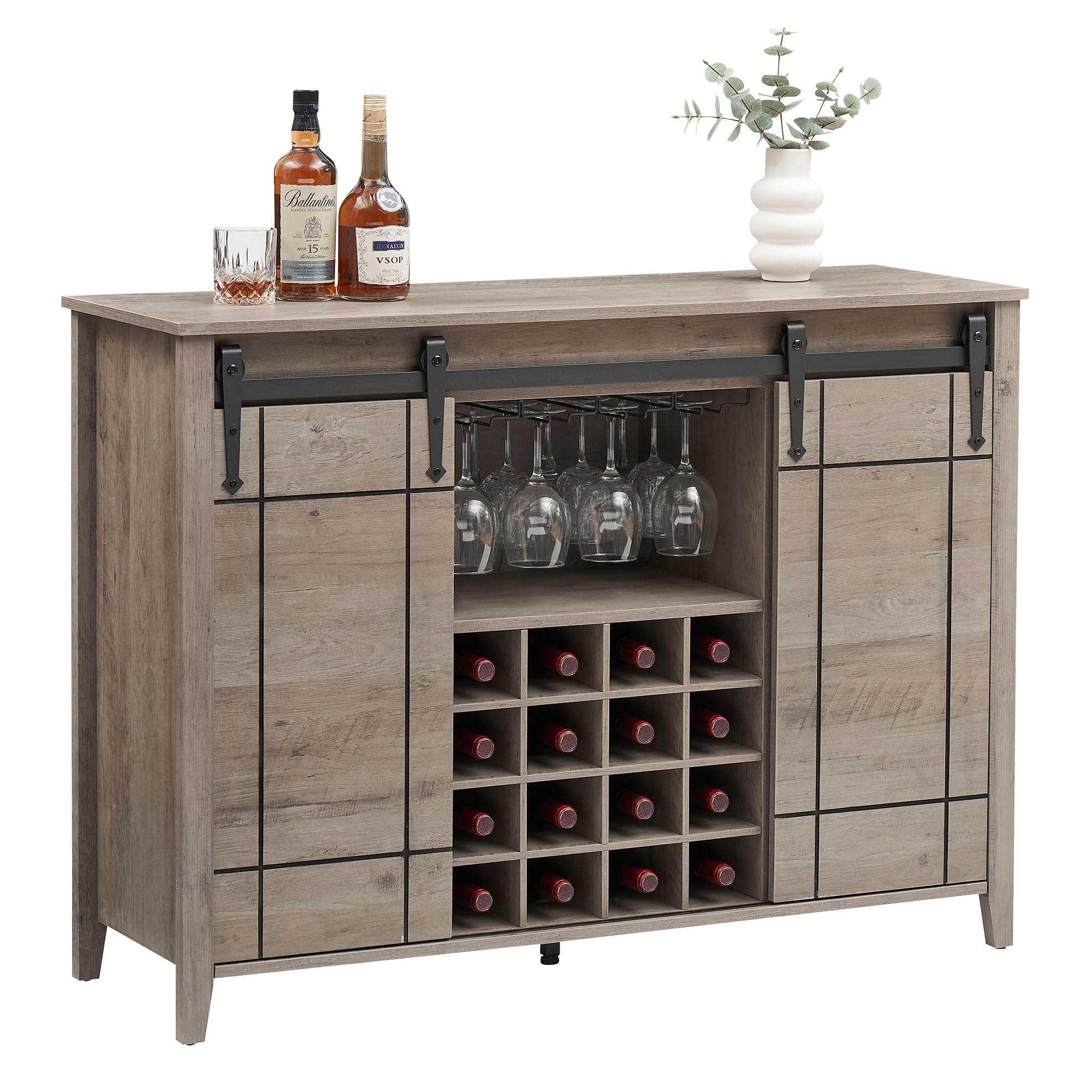 Farmhouse Coffee Bar Cabinet with Storage - 47