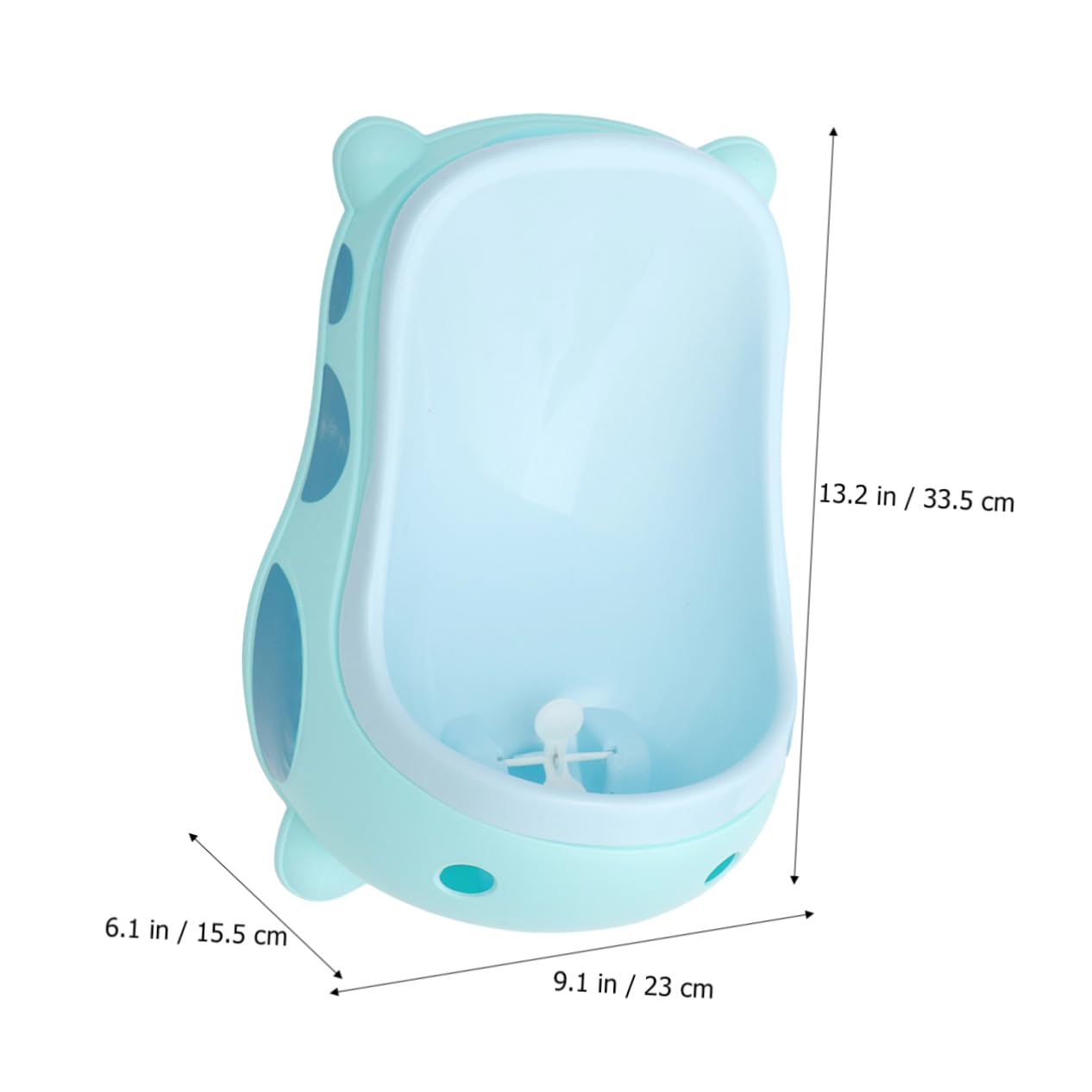 BIUDECO Toddler Potty Training Urinal for Boys & Girls - Portable Standing Pee Trainer with Non-Slip Base, Sky Blue - Ideal for Home, Travel & Daycare Use
