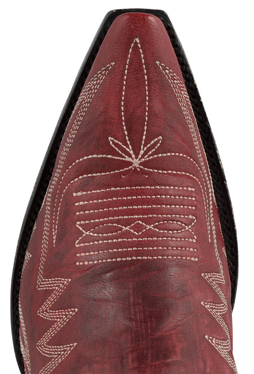 Old Gringo Goat Leather Nevada Cowgirl Boots for Women - Red Western Boots for Country Dancing, Rodeo & Cowgirl Fashion