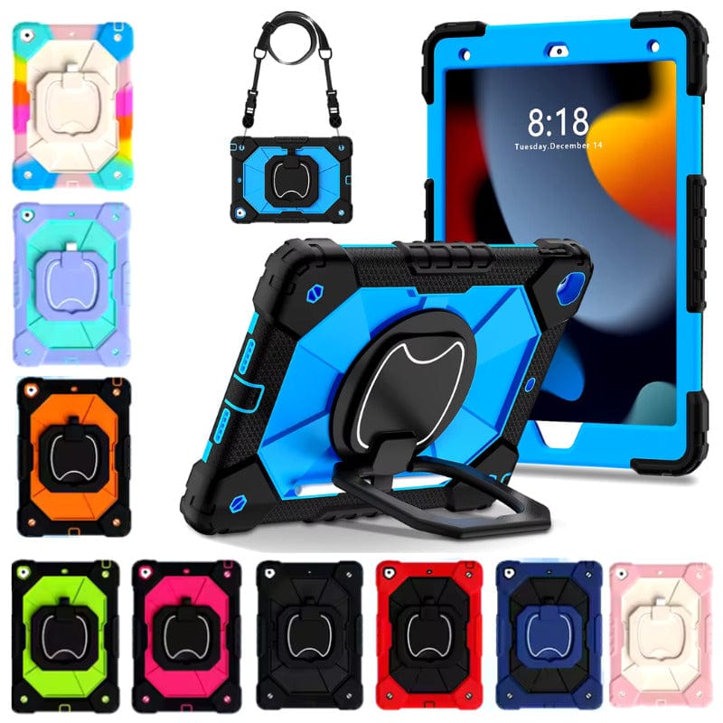 Shockproof Heavy Duty Kids Case for iPad 10th Generation 10.9-inch (2022 Model) - Green & Black - Perfect for School, Travel, and Outdoor Activities