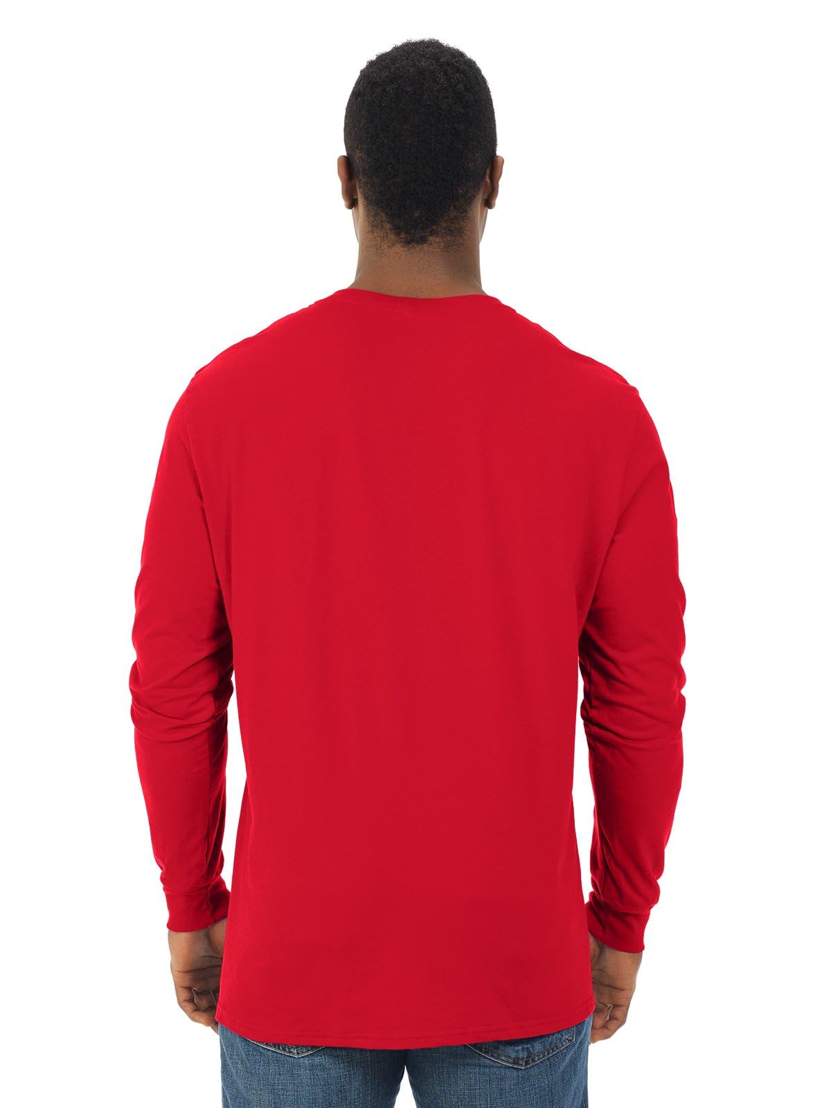 Fruit of the Loom Men's Long Sleeve Cotton T-Shirts 2-Pack - Soft Crewneck Casual Shirts for Everyday Wear, Work & Layering