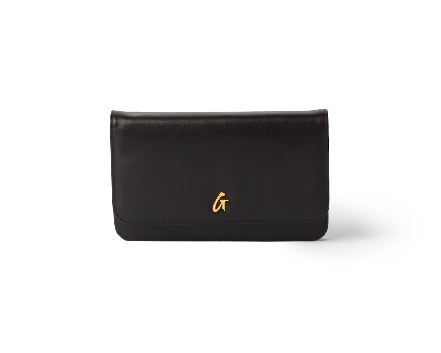 Luxury Standard Gold WOC Wallet on Chain - Black Crossbody Bag for Women | Perfect for Evening Parties, Date Nights & Special Occasions