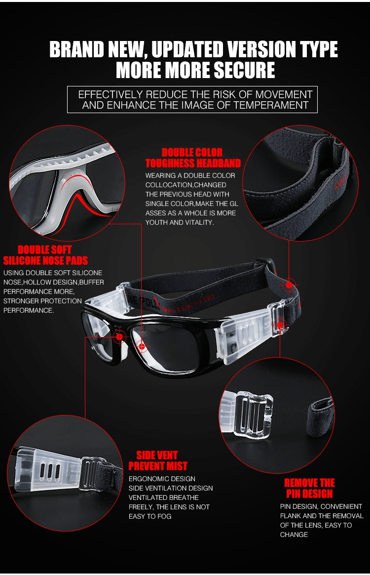 Prescription Sports Glasses for Soccer - Anti-Fog & Impact Resistant Eyewear for Adults - Perfect for Soccer Training, Games & Outdoor Sports Activities