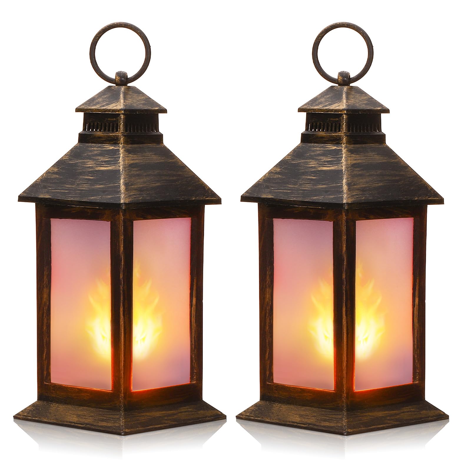 Vintage LED Lanterns Set of 2 - 8.4