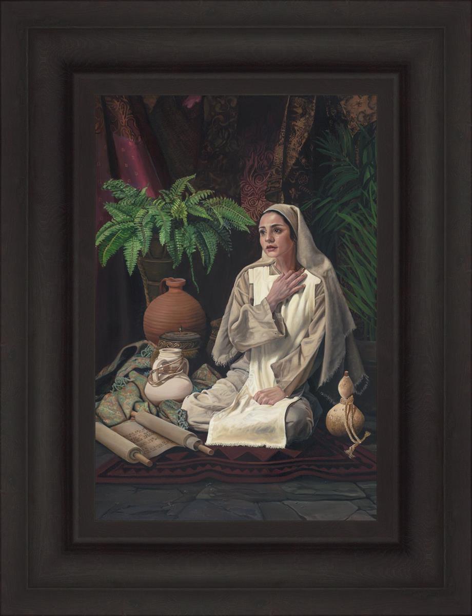 Behold Thy Handmaiden - Elegant Christian Home Decor for Prayer & Meditation | Perfect for Church Altars, Home Worship Spaces & Gift Giving