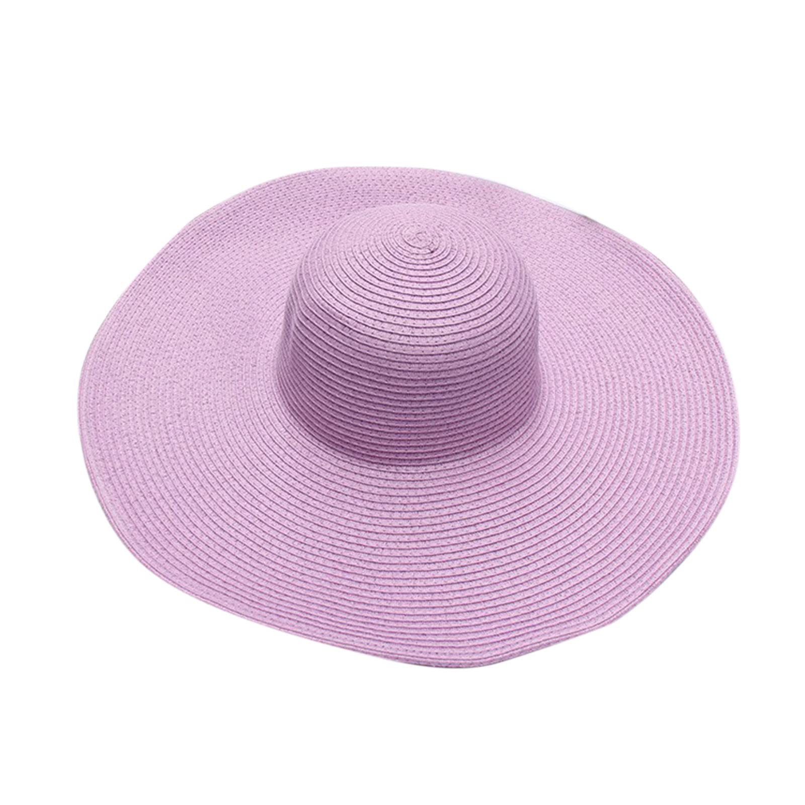 Women's Wide Brim Straw Beach Hat - UPF Sun Protection Summer Sun Hat for Women & Girls - Perfect for Beach Vacations, Pool Parties, and Outdoor Activities