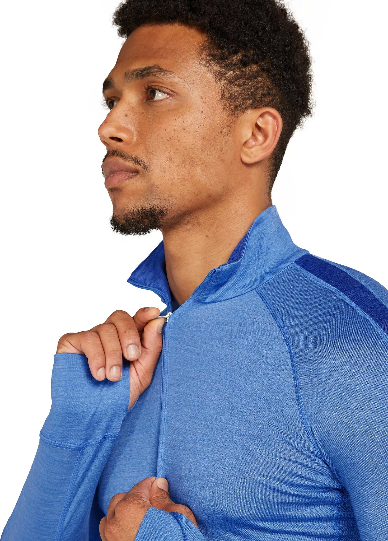 125 ZoneKnit Merino Blend Long Sleeve Half Zip Thermal Top for Men - Warm Base Layer for Hiking, Skiing & Outdoor Activities