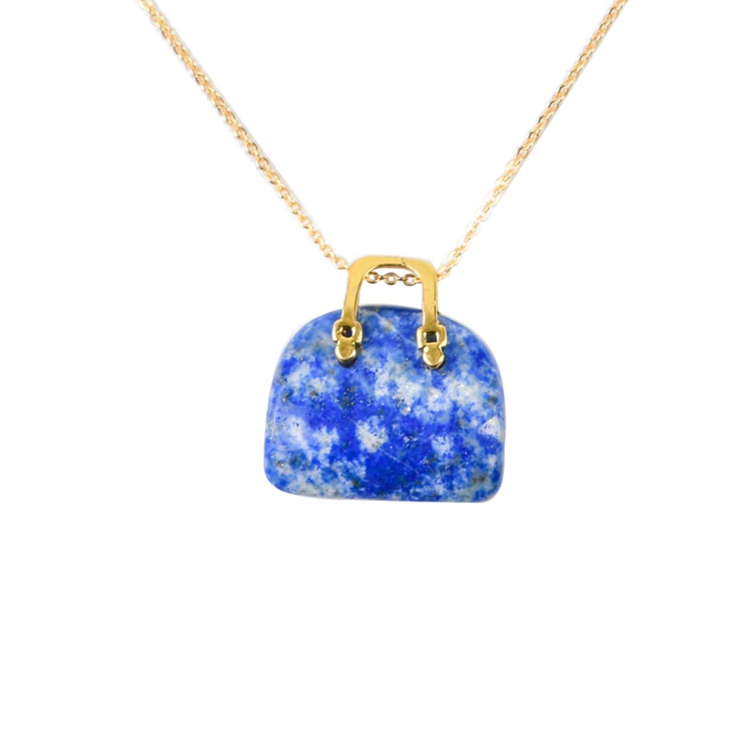 YGLINE Gemstone Handbag Charm Pendant Necklace for Women - Trendy Y2K Bag-Shaped Jewelry, Dainty Valentines Day Gift for Her - Perfect for Date Nights, Parties & Everyday Fashion Accessories