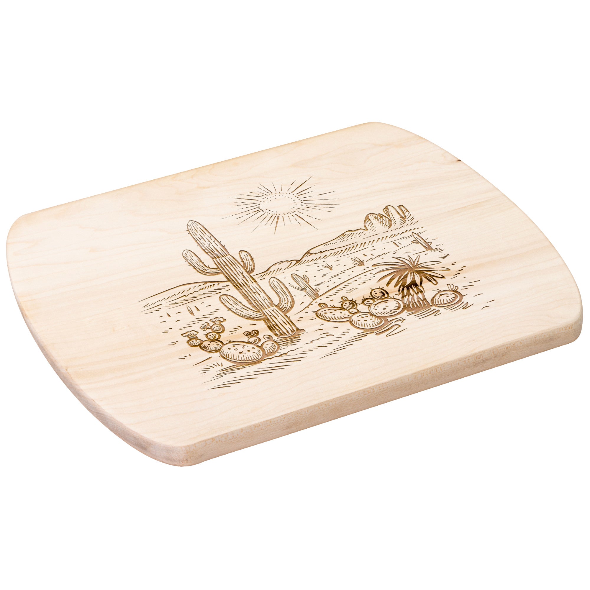 Premium Maple Wood Cutting Board with Walnut Wood Serving Board - 2 Sizes for Chopping, Serving & Entertaining - Perfect for Kitchen, Dining & Hosting Gifts