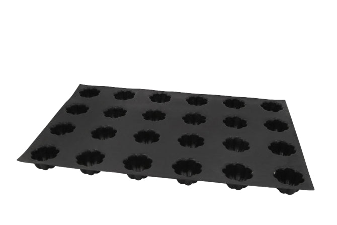 Flexipan Charlottes 24-Cavity Silicone Baking Mold Set - Professional Non-Stick Cake, Tart & Pastry Forms for Home Bakers & Chefs - Perfect for Birthday Cakes, Desserts & Party Treats