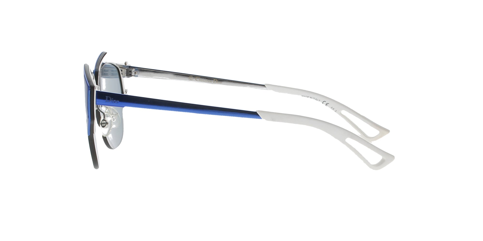 Dior Blue Mirrored Sunglasses for Women & Men - UV Protection, Fashionable & Stylish - Perfect for Beach, Driving & Outdoor Activities