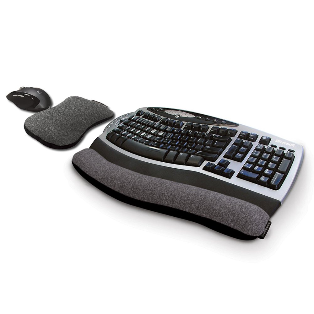 HandStands Beaded Keyboard & Mouse Wrist Support - Ergonomic Cushion for Computer, Laptop, Office Work & PC Gaming - Comfortable Wrist Rest for Typing and Long Work Sessions
