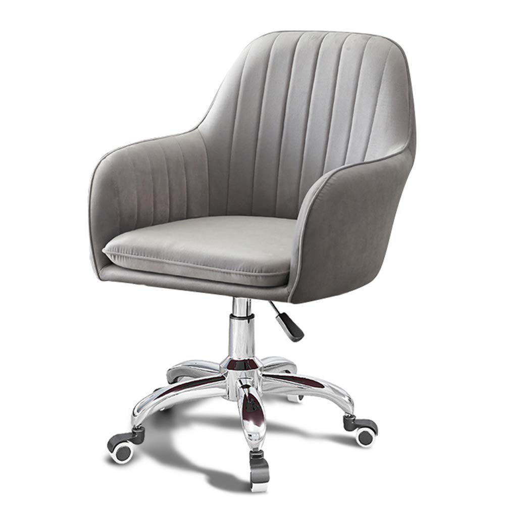 Ergonomic Adjustable Mid-Back Office Chair with Armrests - Modern Home & Computer Desk Chair for Executive Work, Grey - Perfect for Home Office, Gaming & Workspace Comfort
