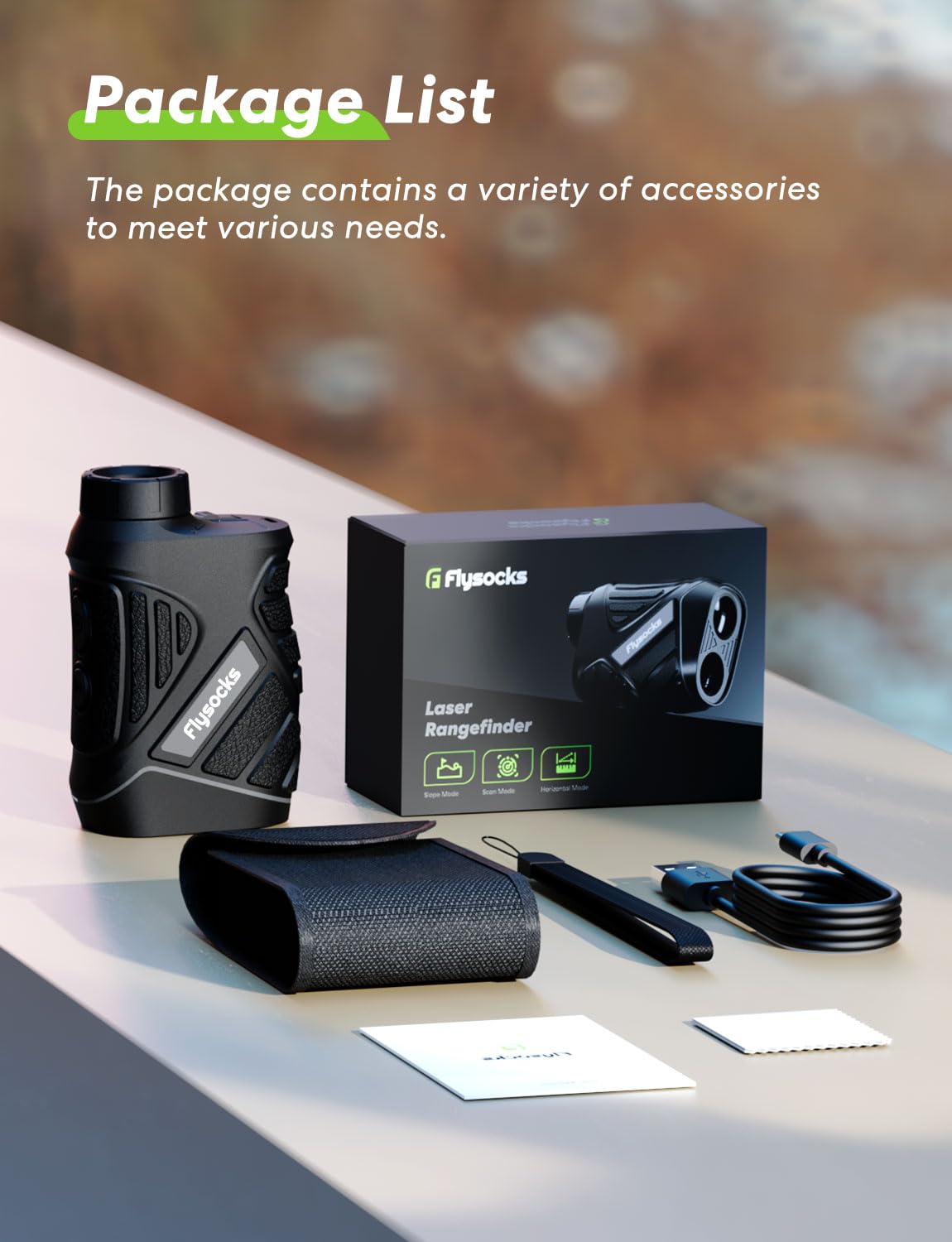 2000Y Hunting Rangefinder with Rechargeable Battery - 7X Zoom Laser Range Finder for Shooting & Golf | Slope Mode, High Accuracy | Perfect for Outdoor Hunting, Target Practice & Golfing