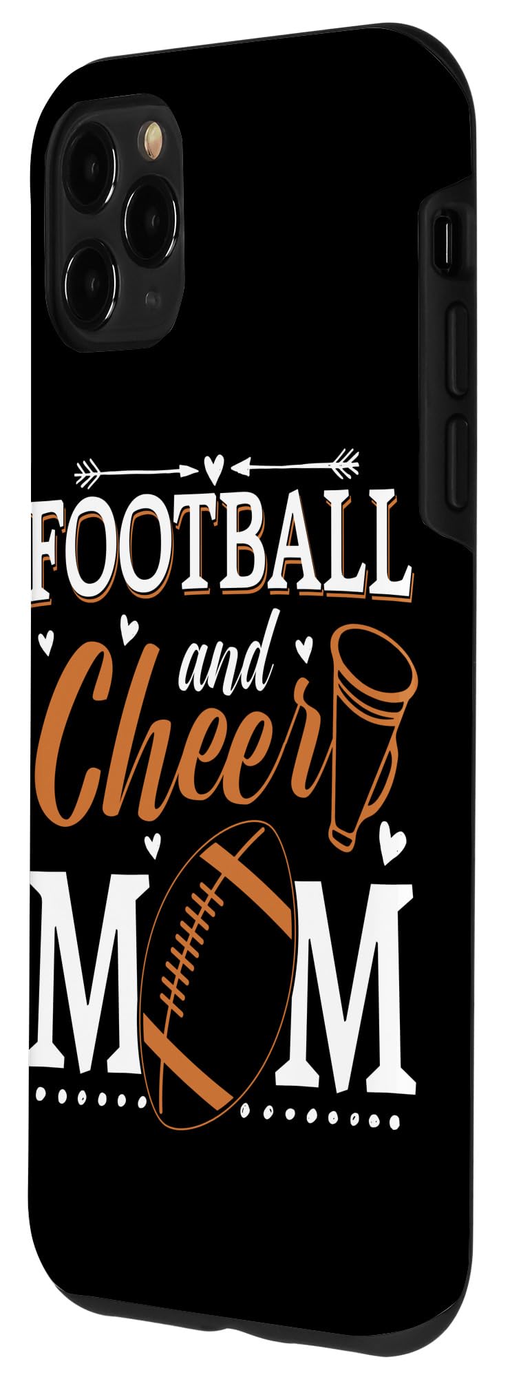 iPhone 11 Pro Max Case - Funny Cheerleading Mom & Football Mom Design - Perfect for Sports Parents, School Games, and Team Spirit