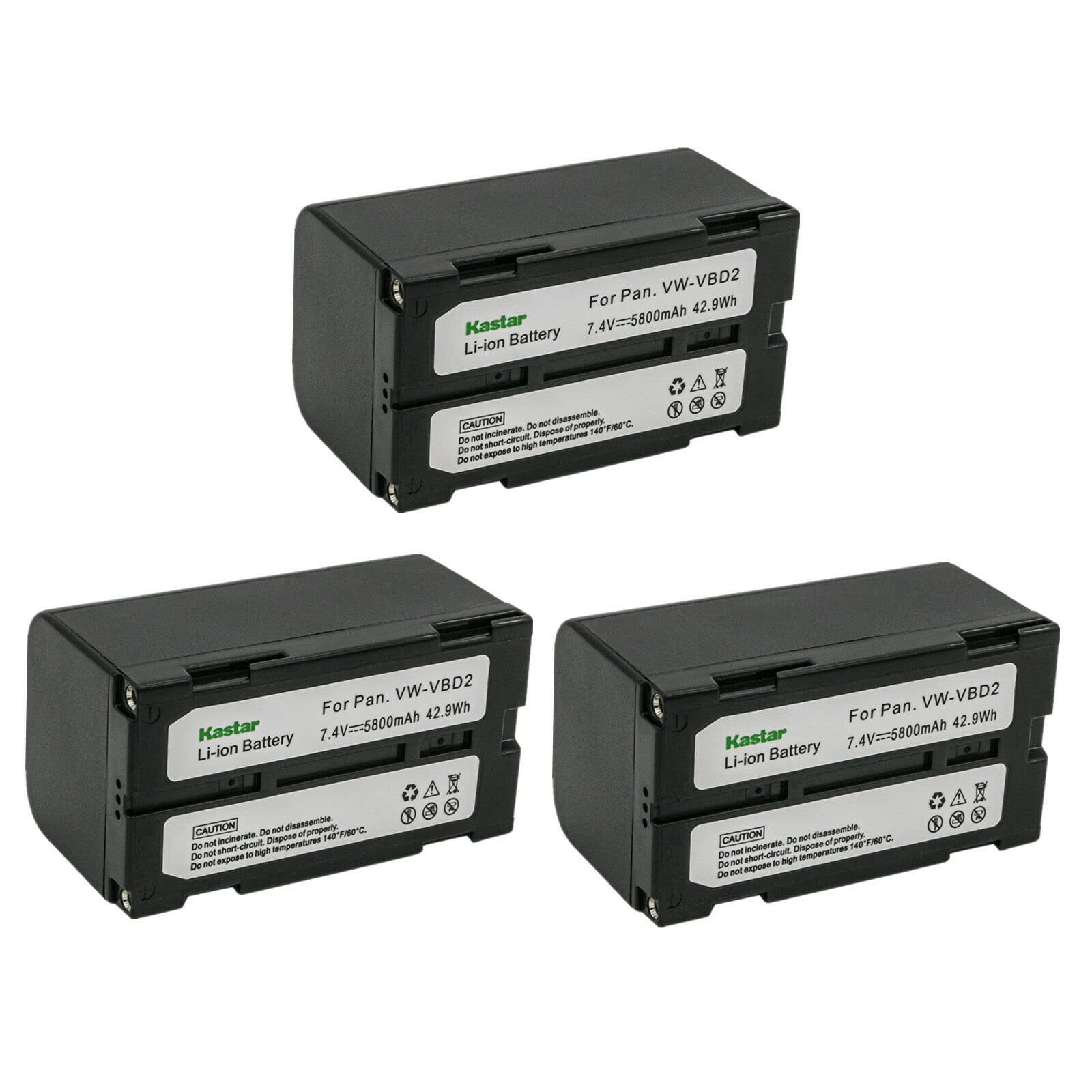 Kastar 3-Pack BDC-70 Replacement Battery for SETX/SRX/SX Series, Sokkia 610 Total Station, JVC GR-DV9000U & PRO Camcorders - Compatible with GPS GRX1/GRX2/SRX - Perfect for Surveying Equipment & Professional Video Recording