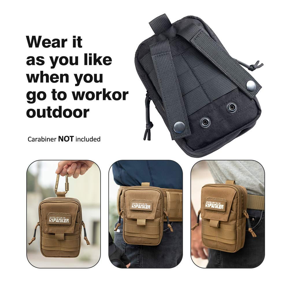Tactical Molle EDC Pouch - Durable Utility Pouch for Military, Hiking & Outdoor Gear Organization | Perfect for Camping, Hunting & Survival Kits