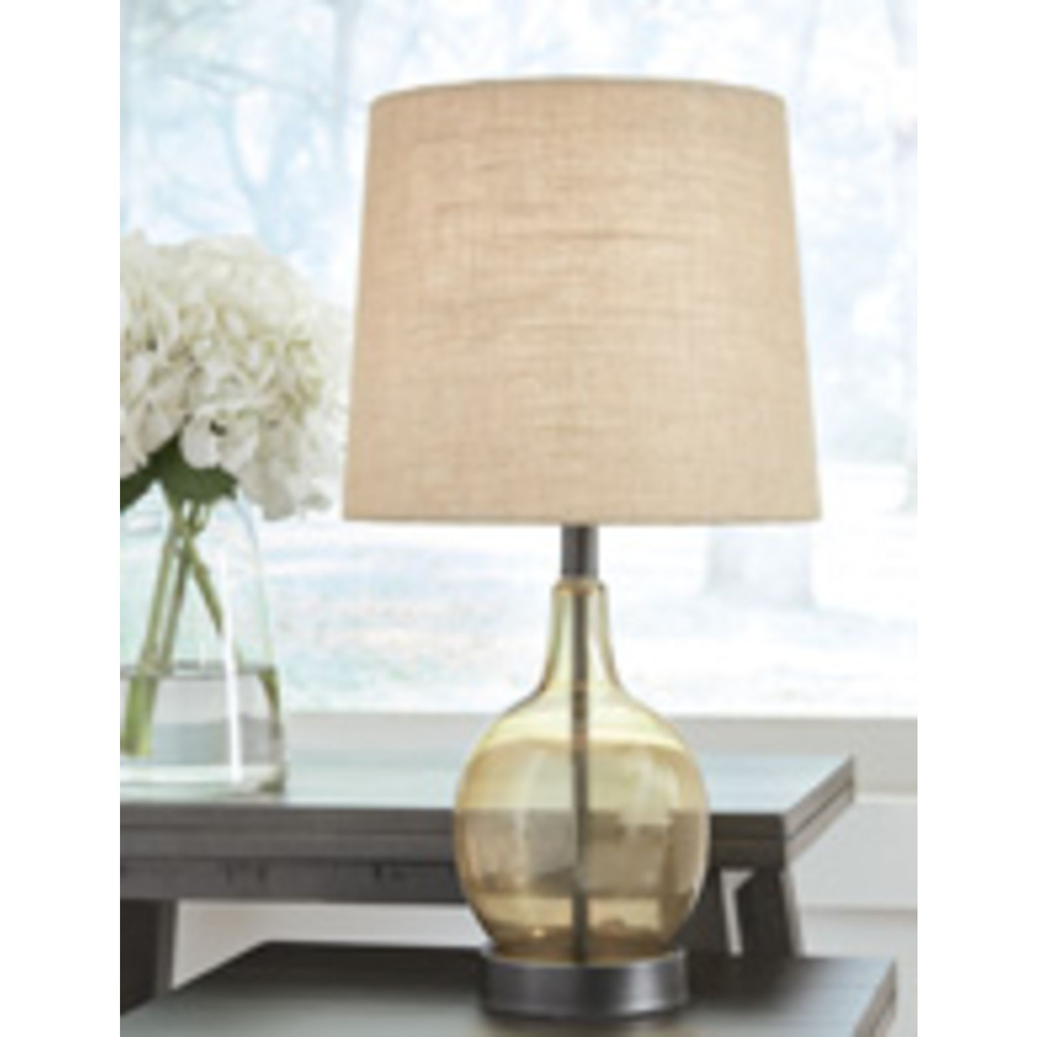 Arlomore Modern Table Lamp - 18.5 Inch Bedside Nightstand Lighting, Adjustable Brightness LED Desk Lamp for Living Room, Bedroom, Office & Study (Warm White)