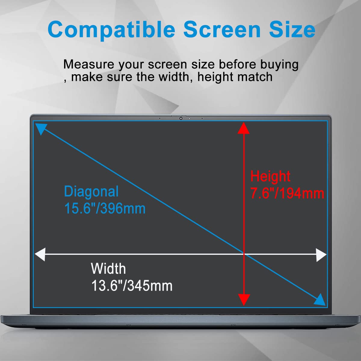 2 Pack Lenovo Laptop Screen Protector - Compatible with Ideapad 3/3i/5/5i 15.6