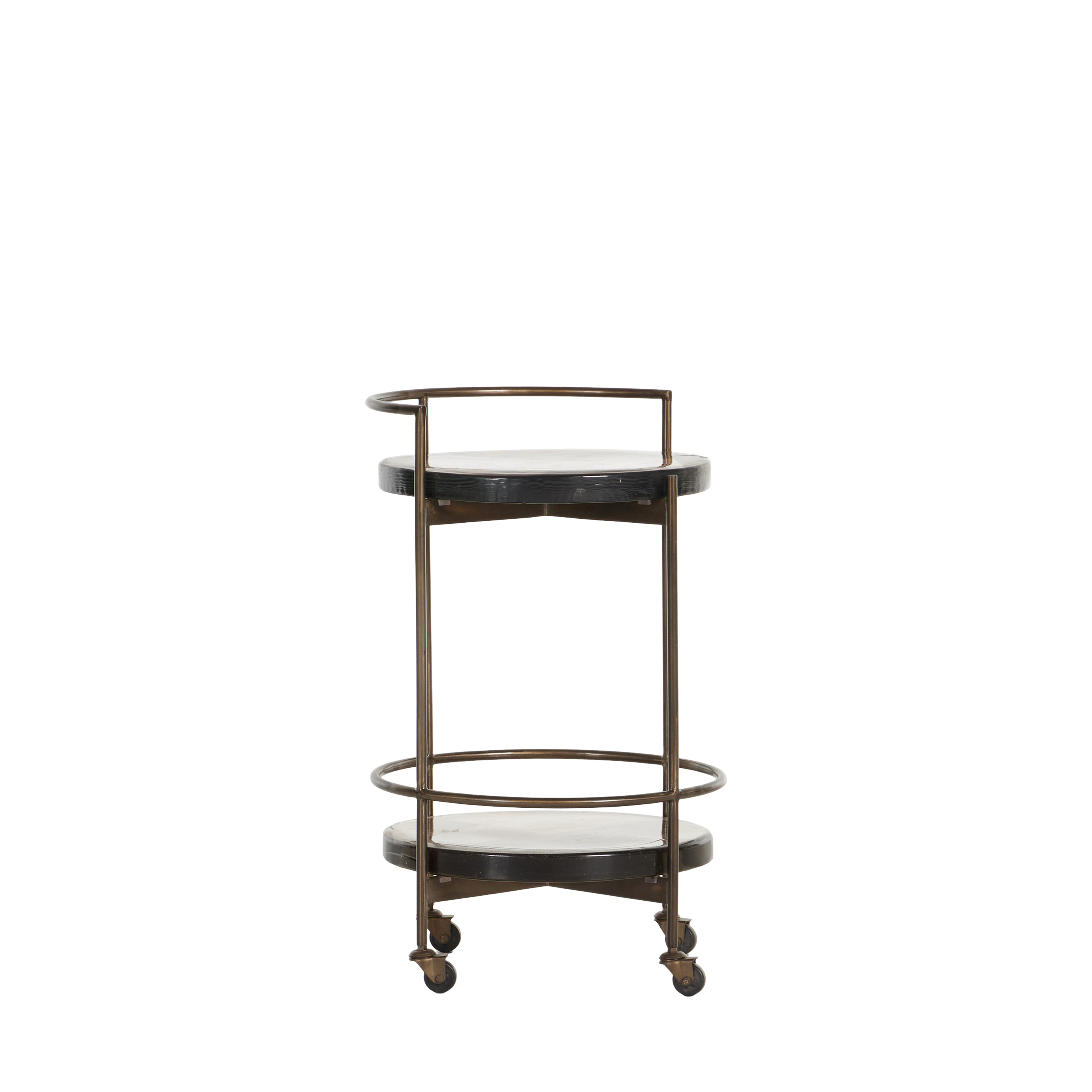 Autumn Bar Cart with Wheels - Mobile Serving Cart for Home, Party & Outdoor Entertaining - Rustic Wood & Metal Rolling Drink Cart for Living Room, Patio, or Kitchen