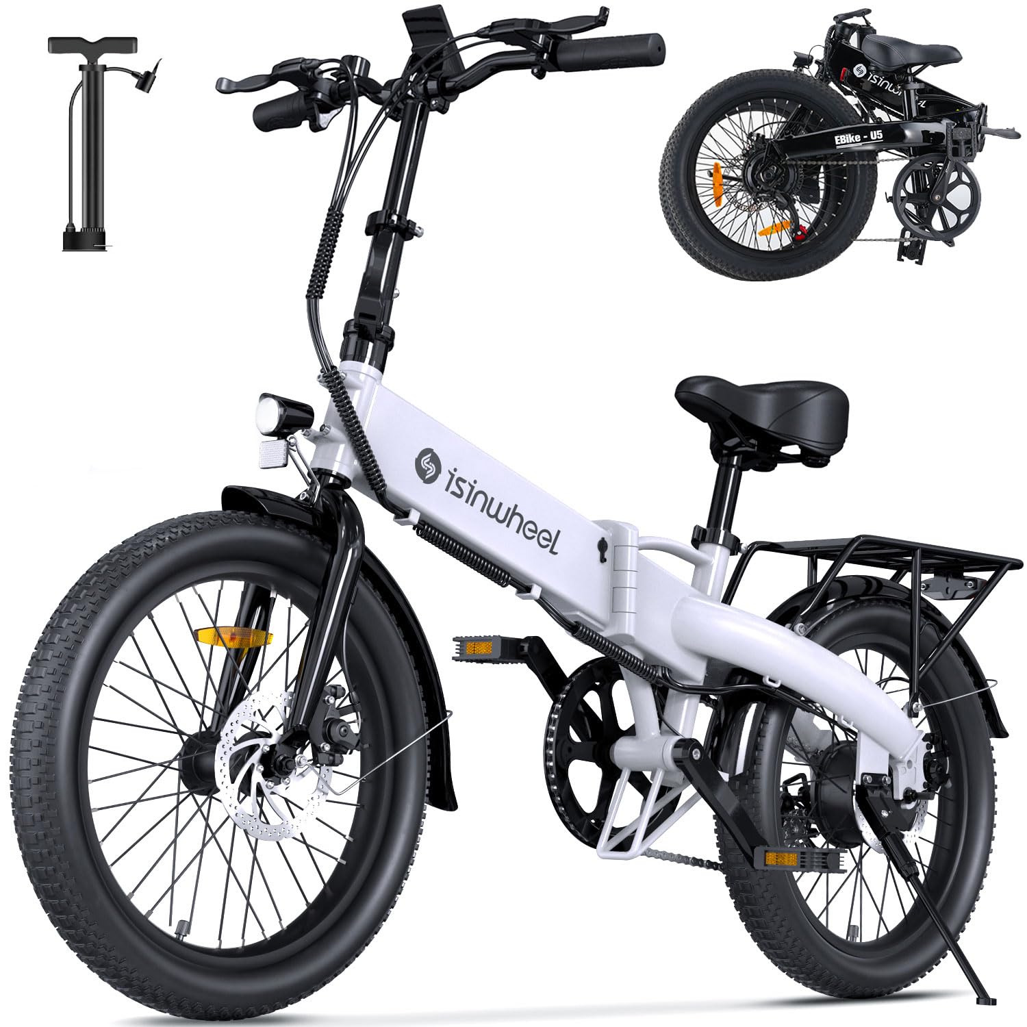 **Isinwheel U5 750W Folding Electric Bike for Adults - 20