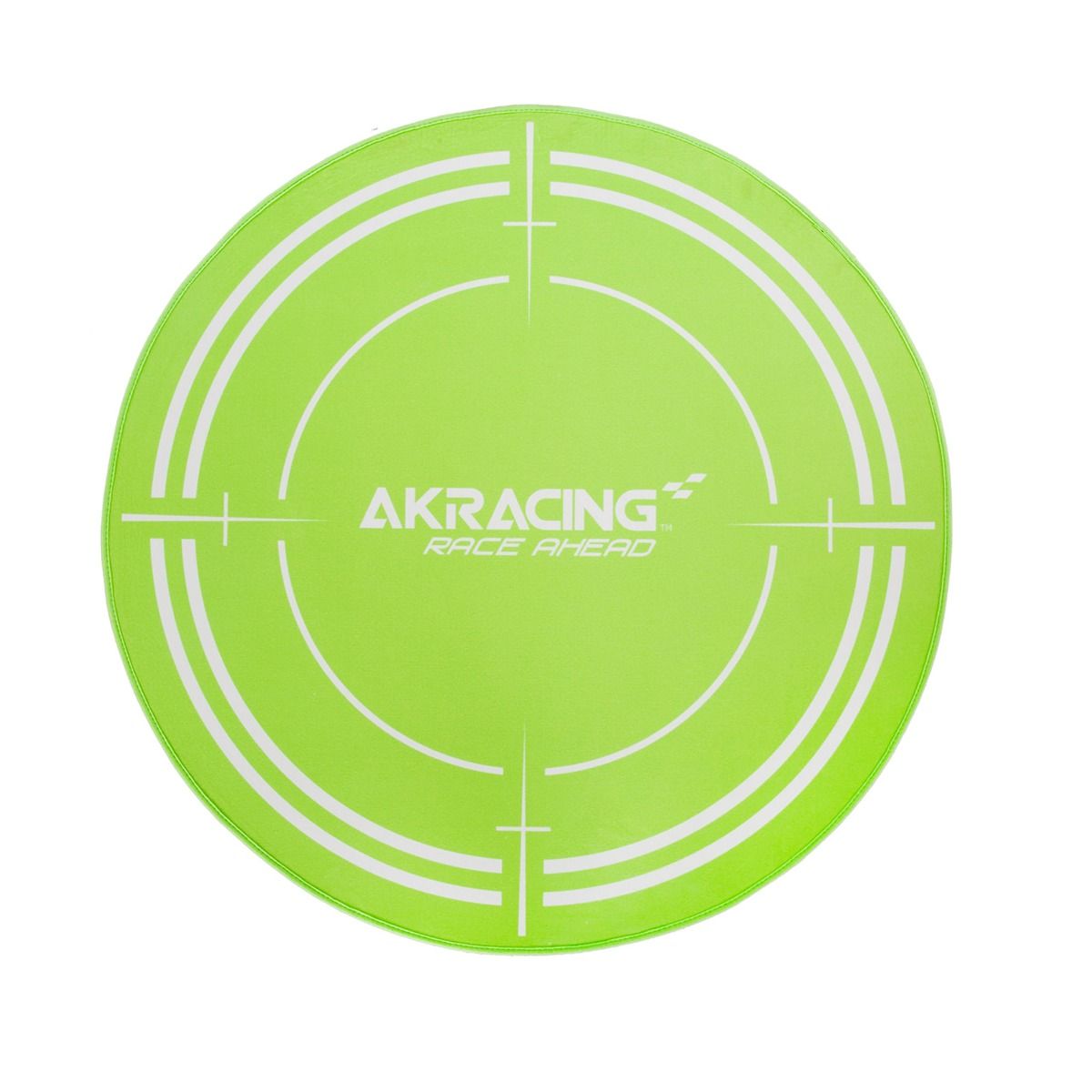 AK Racing Circular Chair Floor Mat - Non-Slip Office Chair Mat for Hardwood Floors, Green - Perfect for Gaming, Home & Office Workspace Protection