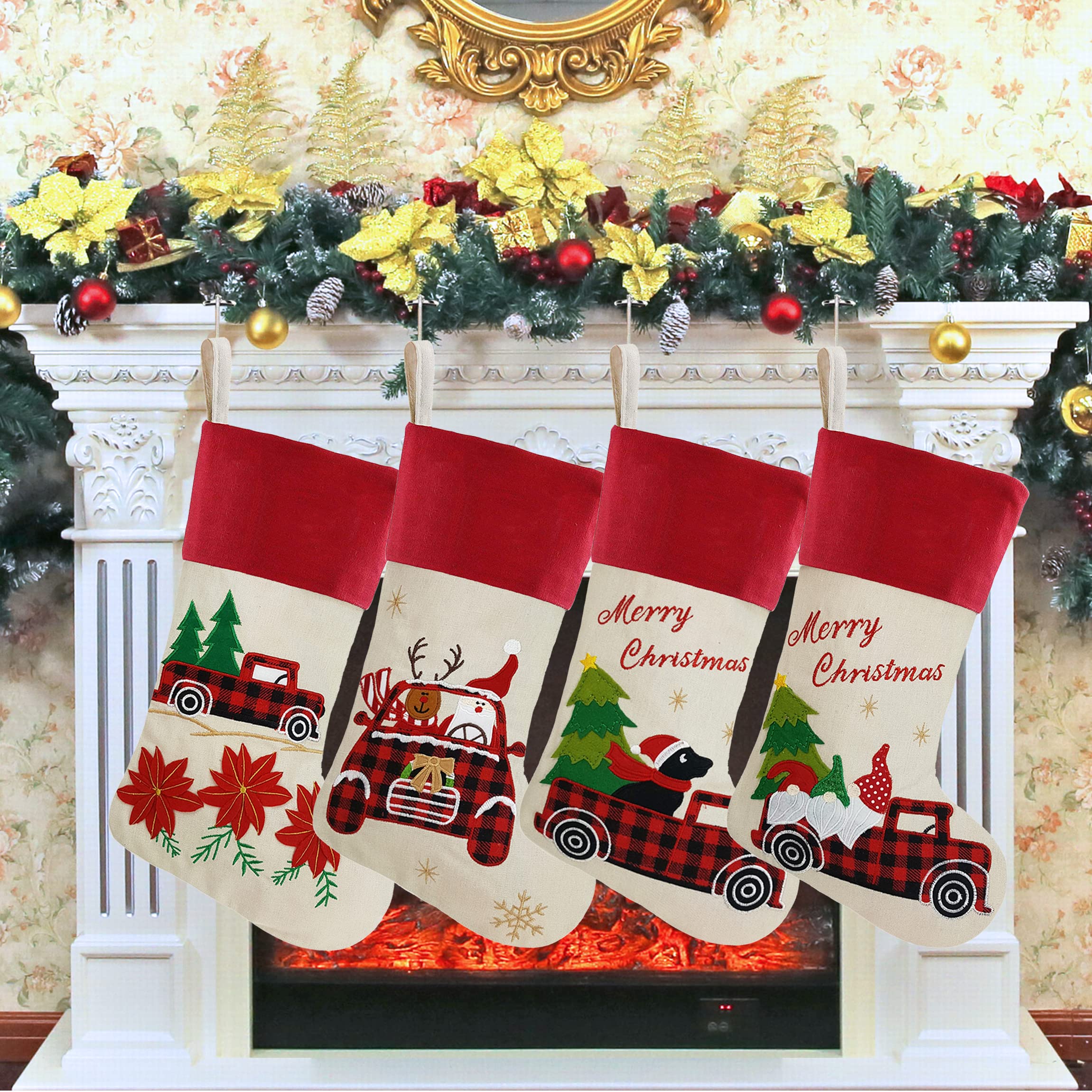 DearSun Set of 4 Personalized 18