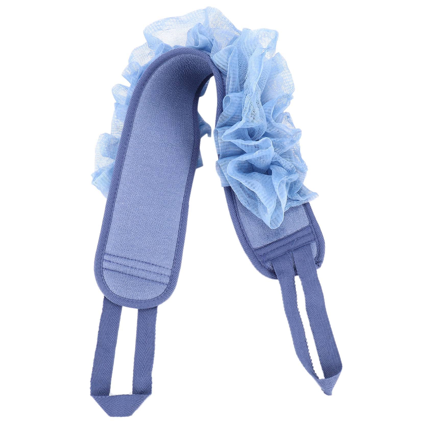 LEYTON Blue Exfoliating Body Wash Sponge - Back Scrubber & Massage Shower Brush for Deep Cleansing | Bath Towel & Shower Cloth for Men & Women | Perfect for Exfoliation & Relaxing Bath Time