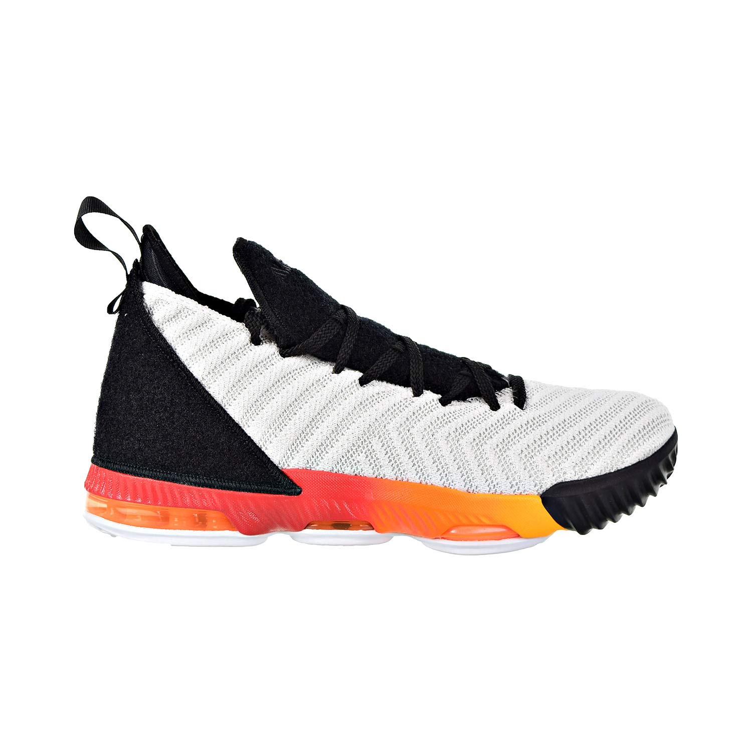 Nike Lebron XVI GS Basketball Shoes for Kids - Size 6 Big Kid - White/Laser Orange - Perfect for School, Training & Court Play