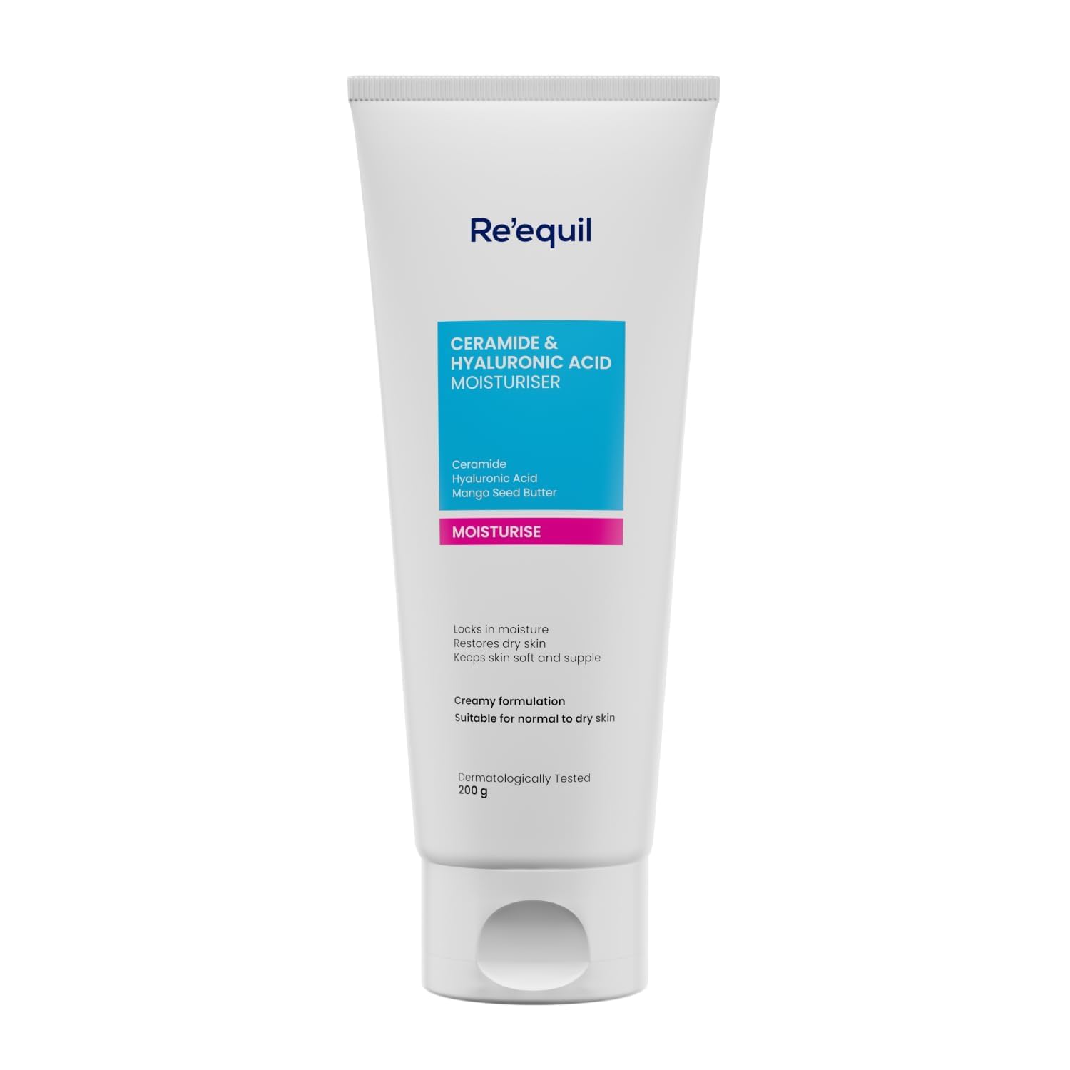Ceramide & Hyaluronic Acid Face Moisturizer - Barrier Repair Cream for Dry Skin | Long Lasting Hydration | 100G | Day & Night Use for Healthy Glow