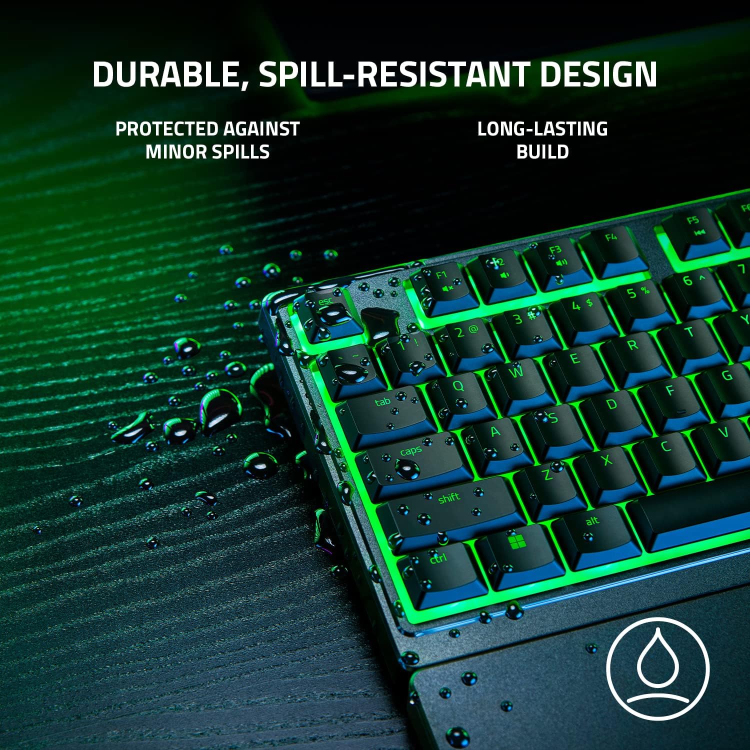 Razer Ornata V3 X Gaming Keyboard - RGB Backlit, Ergonomic Design for PC & Mac - Perfect for Gaming, Typing & Office Work