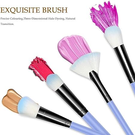 LANELLIE 12-Piece Professional Makeup Brush Set with Pink Beauty Blender - Foundation, Eyeshadow, Eyebrow, Eyeliner, Blush, Concealer & Contour Brushes - Perfect for Everyday Makeup, Travel & Professional Use