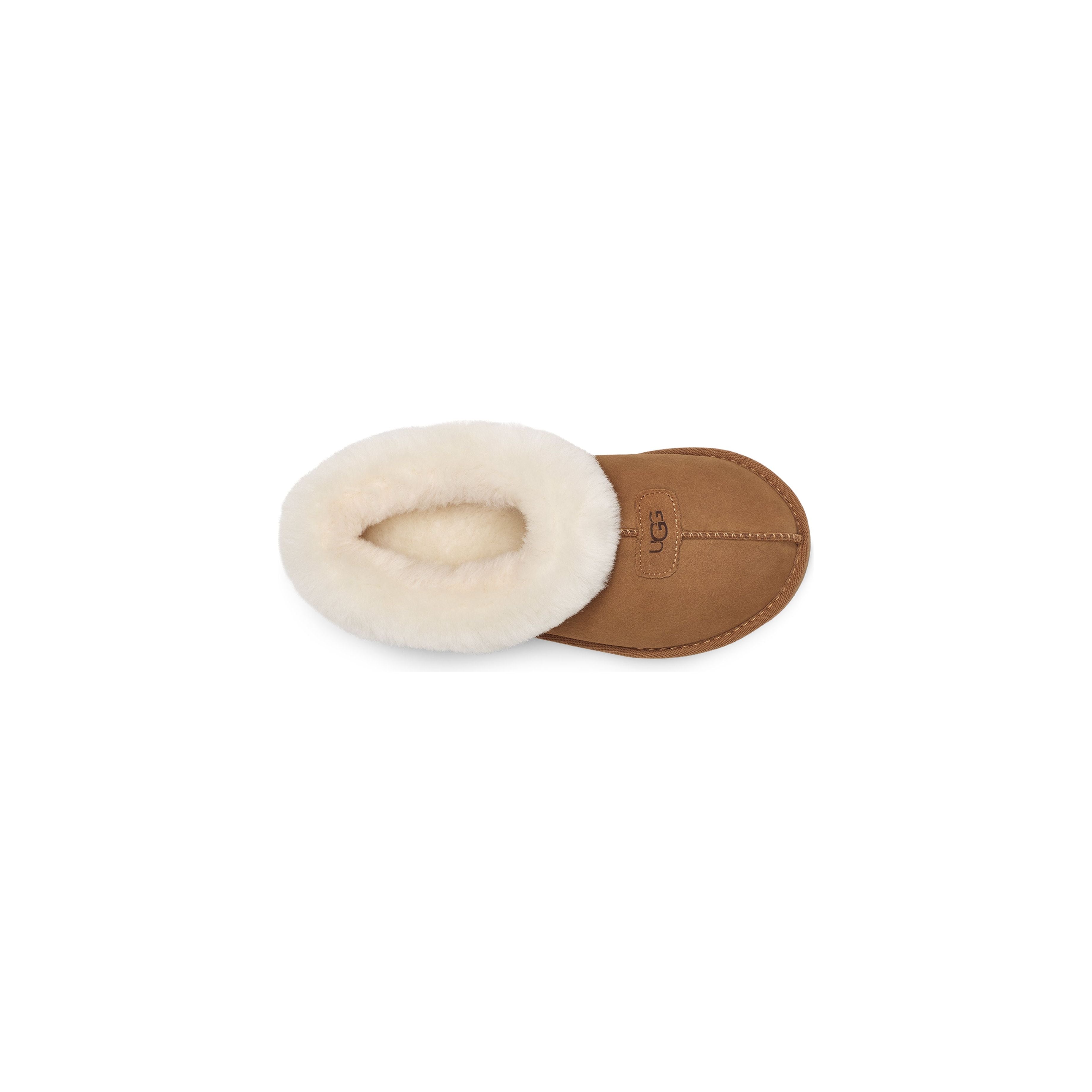 UGG Women's Tazzette Slippers - Chestnut Suede Indoor/Outdoor Comfort House Shoes for Cozy Home & Lounge Wear